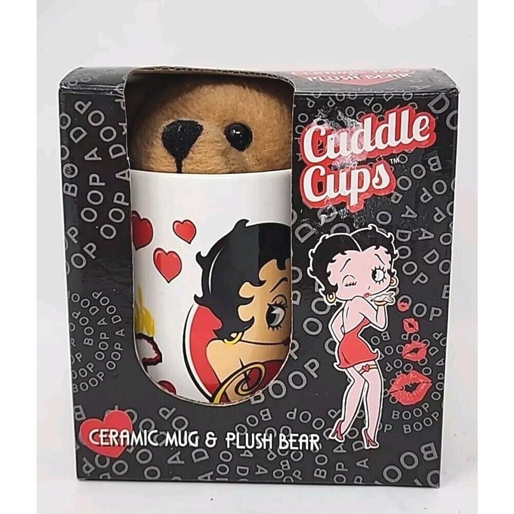 Betty Boop Cuddle Cups 2015 Coffee Tea Mug with 5" Bear Plush U155